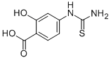 2-Hydroxy-4-thioureidobenzoic acid Structure,99055-42-2Structure