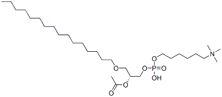 1-O-hexadecyl-2-acetyl-sn-glycero-3-phospho-(n,n,n-trimethyl)-hexanolamine Structure,99103-16-9Structure