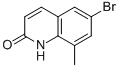 6-Bromo-8-methylquinolin-2(1h)-one Structure,99465-08-4Structure