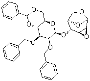 1,6:2,3-Dianhydro-4-o-(2,3-di-o-benzyl-4,6-o-benzylidene-β-d-glucopyranosyl)-β-d-mannopyranose Structure,99541-22-7Structure