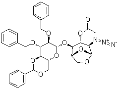 3-O-乙?；?1,6-脫水-2-疊氮基-2,3-二-O-芐基-4,6-O-亞芐基-2-脫氧-β-D-纖維二糖結(jié)構(gòu)式_99541-23-8結(jié)構(gòu)式