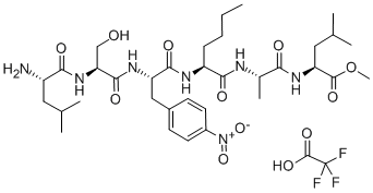 Leu-Ser-p-nitro-Phe-Nle-Ala-Leu methyl ester TFA Structure,99764-63-3Structure