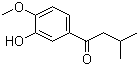 1-(3-Hydroxy-4-methoxyphenyl)-3-methyl-1-butanone Structure,99783-85-4Structure