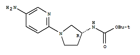 (R)-tert-butyl 1-(5-aminopyridin-2-yl)pyrrolidin-3-ylcarbamate Structure,1004621-13-9Structure