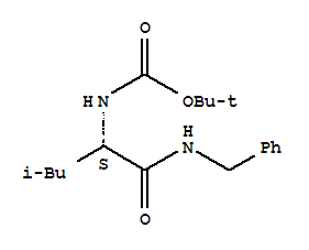 (S)-1-(芐基氨基)-4-甲基-1-氧代-2-戊基氨基甲酸叔丁酯結(jié)構(gòu)式_101669-45-8結(jié)構(gòu)式