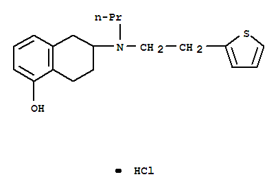 1-Naphthalenol, 5,6,7,8-tetrahydro-6-[propyl[2-(2-thienyl)ethyl]amino]-, hydrochloride Structure,102120-99-0Structure