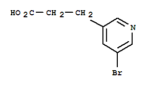 3-Pyridinepropanoic acid, 5-bromo- Structure,1022128-98-8Structure