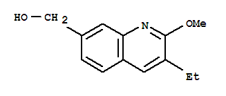 (3-乙基-2-甲氧基喹啉-7-基)甲醇結(jié)構(gòu)式_1056892-52-4結(jié)構(gòu)式