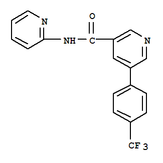 N-2-pyridinyl-5-[4-(trifluoromethyl)phenyl]- 3-pyridinecarboxamide Structure,1057089-70-9Structure