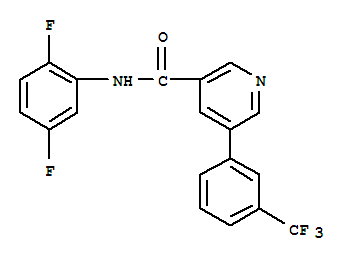 N-(2,5-difluorophenyl)-5-[3-(trifluoromethyl)phenyl]-3-pyridinecarboxamide Structure,1057089-82-3Structure