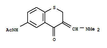 N-[3-[(dimethylamino)methylene]-3,4-dihydro-4-oxo-2h-1-benzothiopyran-6-yl]acetamide Structure,106635-54-5Structure