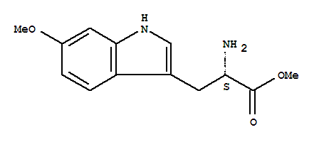 (S)-2-氨基-3-(6-甲氧基-1H-吲哚-3-基)丙酸甲酯結(jié)構(gòu)式_107447-04-1結(jié)構(gòu)式