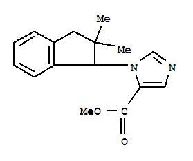 Methyl 1-(2,3-dihydro-2,2-dimethyl-1h-inden-1-yl)-1h-imidazole-5-carboxylate Structure,110323-95-0Structure