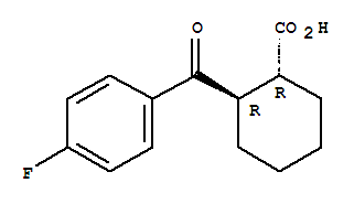 Trans-2-(4-fluorobenzoyl)-1-cyclohexane-carboxylic acid, 99 Structure,111857-42-2Structure