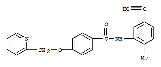 N-(5-ethynyl-2-methylphenyl)-4-(pyridin-2-ylmethoxy)benzamide Structure,1126367-56-3Structure