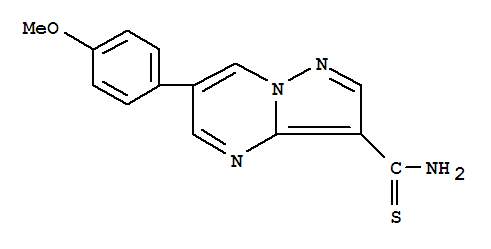 6-(4-Methoxyphenyl)pyrazolo[1,5-a]pyrimidine-3-carbothioamide Structure,1131604-91-5Structure