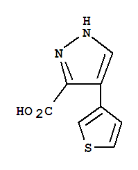 4-(3-Thienyl)-1h-pyrazole-3-carboxylic acid Structure,117784-24-4Structure