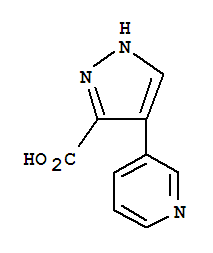 4-(3-Pyridinyl)-1h-pyrazole-3-carboxylic acid Structure,117784-26-6Structure