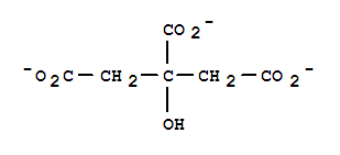 Anion standard-citrate Structure,126-44-3Structure