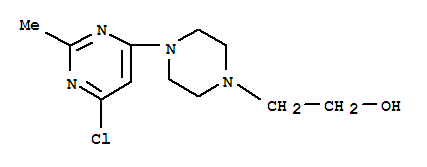 2-(4-(6-Chloro-2-methylpyrimidin-4-yl)piperazin-1-yl)ethanol Structure,127116-19-2Structure