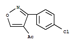 1-[3-(4-氯苯基)-4-異噁唑]-乙酮結(jié)構(gòu)式_129144-38-3結(jié)構(gòu)式