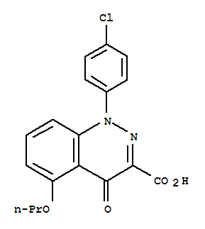 1-(4-Chlorophenyl)-4-oxo-5-propoxycinnoline-3-carboxylic acid Structure,130561-18-1Structure