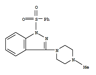 3-(4-Methyl-1-piperazinyl)-1-(phenylsulfonyl)-1h-indazole Structure,131634-44-1Structure