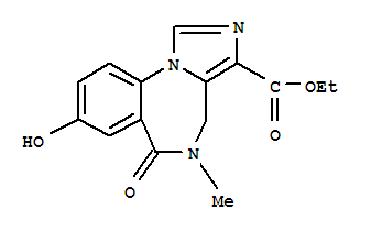 Defluoro 8-hydroxy flumazenil Structure,131666-45-0Structure