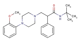 (S)-n-tert-butyl-3-(4-(2-methoxyphenyl)-piperazin-1-yl)-2-phenylpropanamide dihydrochloride Structure,133025-23-7Structure