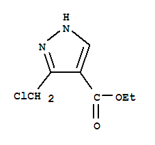 1H-Pyrazole-4-carboxylic acid, 3-(chloromethyl)-, ethyl ester Structure,137487-60-6Structure