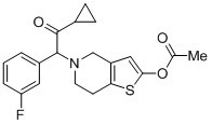 M-fluoro prasugrel hydrochloride Structure,1391052-75-7Structure