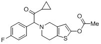 2-[2-(Acetyloxy)-6,7-dihydrothieno[3,2-c]pyridin-5(4h)-yl]-1-cyclopropyl-2-(4-fluorophenyl)ethanone Structure,1391194-50-5Structure