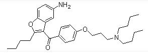 (5-Amino-2-butylbenzofuran-3-yl)(4-(3-(dibutylamino)propoxy)phenyl)methanone Structure,141644-91-9Structure