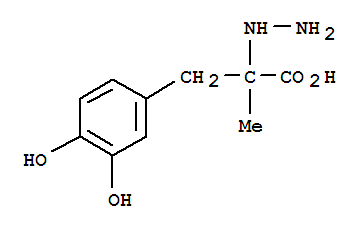 Benzenepropanoic acid, a-hydrazinyl-3,4-dihydroxy-a-methyl- Structure,14585-65-0Structure