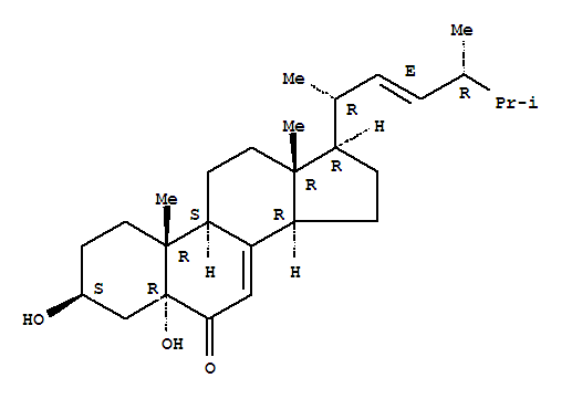 3,5-Dihydroxyergosta-7,22-dien-6-one Structure,14858-07-2Structure