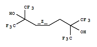 3-Heptene-2,6-diol,1,1,1,7,7,7-hexafluoro-2,6-bis(trifluoromethyl)-, (3z)- Structure,16202-98-5Structure