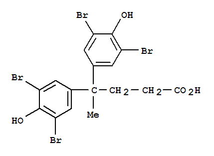 Benzenebutanoic acid,3,5-dibromo-g-(3,5-dibromo-4-hydroxyphenyl)-4-hydroxy-g-methyl- Structure,16733-29-2Structure