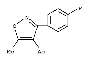 1-[3-(4-Fluorophenyl)-5-methyl-4-isoxazolyl]ethanone Structure,169814-55-5Structure