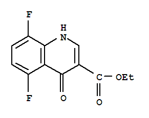 3-Quinolinecarboxylic acid, 5,8-difluoro-1,4-dihydro-4-oxo-, ethyl ester Structure,185011-67-0Structure