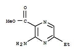 Methyl 3-amino-5-ethylpyrazine-2-carboxylate Structure,20040-96-4Structure