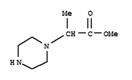 1-Piperazineaceticacid,-alpha--methyl-,methylester(9ci) Structure,201803-58-9Structure