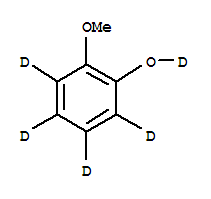 愈創(chuàng)木酚-D5結(jié)構(gòu)式_20189-11-1結(jié)構(gòu)式