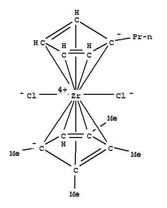 (N-propylcyclopentadienyl)(tetramethylcyclopentadienyl)zirconium dichloride Structure,202001-05-6Structure