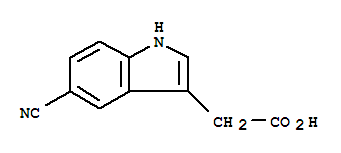 5-Cyano-1h-indole-3-acetic acid Structure,202124-89-8Structure