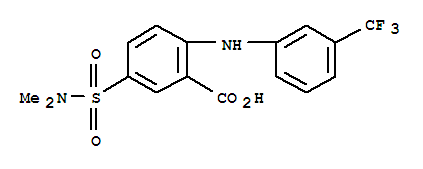 (7ci,8ci)-5-(二甲基磺?；?-n-(-alpha-,-alpha-,-alpha--三氟-間甲苯)-鄰氨基苯甲酸結(jié)構(gòu)式_2024-65-9結(jié)構(gòu)式