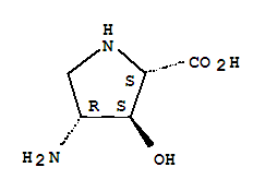 (3s,4r)-(9ci)-4-氨基-3-羥基-L-脯氨酸結(jié)構(gòu)式_202473-18-5結(jié)構(gòu)式