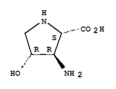 (3r,4r)-(9ci)-3-氨基-4-羥基-L-脯氨酸結(jié)構式_202473-22-1結(jié)構式