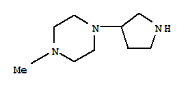 Piperazine, 1-methyl-4-(3-pyrrolidinyl)-(9ci) Structure,202991-92-2Structure