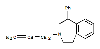 1-N-allyl-3-phenyl-2,3,4,5-terahydro-benzo(d)azepine Structure,20361-31-3Structure