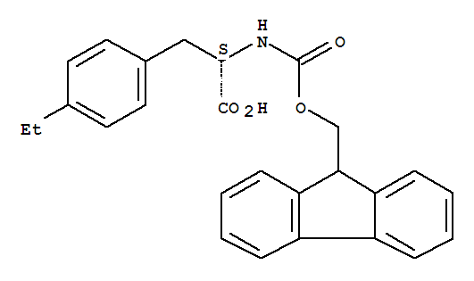 (S)-3-(4-乙基苯基)-2-(9h-芴-9-甲氧基羰基氨基)-丙酸結(jié)構(gòu)式_204384-72-5結(jié)構(gòu)式